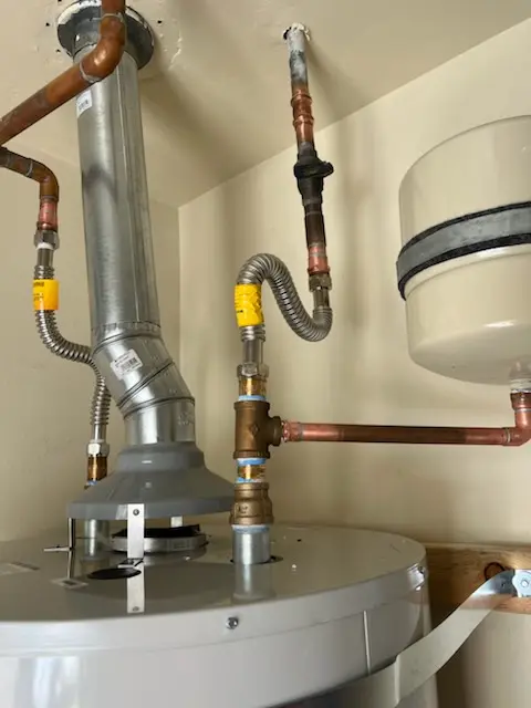Water heater installation and plumbing repair in Gaylordsville